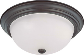 Close to Ceiling Mahogany Bronze Three Light Flush Mount in Mahogany Bronze (72|603147)