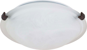 Tri Clip Old Bronze Two Light Flush Mount in Old Bronze (72|60273)