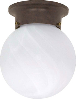 6 Alabaster Ball One Light Flush Mount in Old Bronze (72|60259)