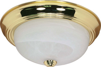 Two Light Flush Mount in Polished Brass (72|60213)