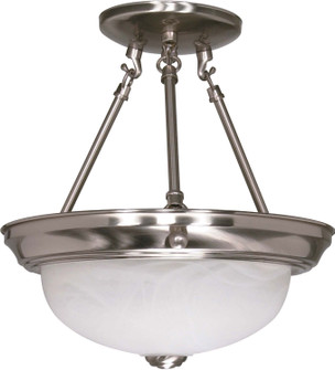 Two Light Semi Flush Mount in Brushed Nickel (72|60200)