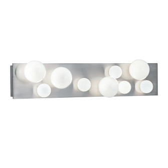 Hollywood Nine Light Bath Bar in Brushed Nickel (185|9745BNNG)