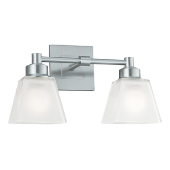 Matthew Two Light Wall Sconce in Brushed Nickel (185|9636BNSQ)