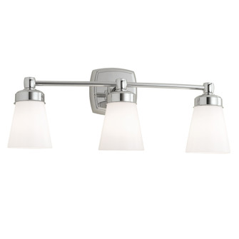 Soft Square Three Light Wall Sconce in Chrome (185|8933CHSO)