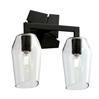 Gaia Two Light Wall Sconce in Acid Dipped Black (185|8162MBCL)