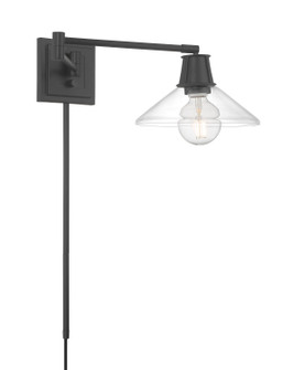 Dillon One Light Wall Sconce in Matte Black (185|6661MBCL)