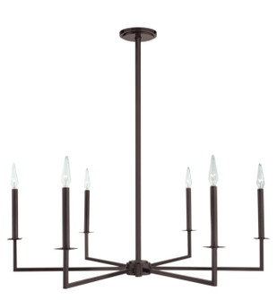 Ray Six Light Chandelier in Bronze (185|6521BRCA)