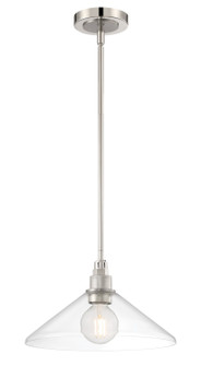Charis One Light Pendant in Polish Nickel with Brushed Nickel (185|6331PNBNCL)