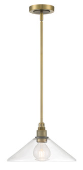 Charis One Light Pendant in Antique Brass with Oil Rubbed Bronze (185|6331ANOBCL)
