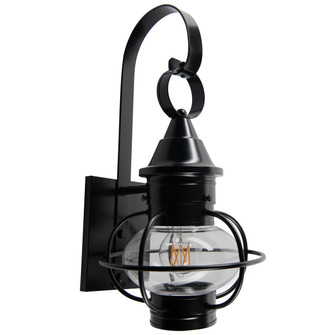 American Onion One Light Outdoor Wall Mount in Black (185|1713BLCL)