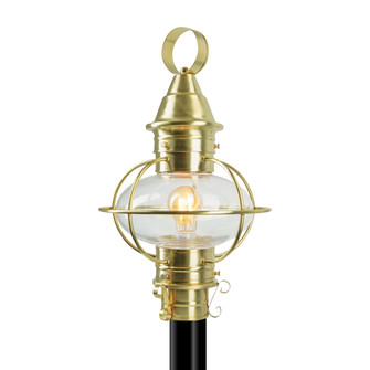 American Onion One Light Post Mount in Satin Brass (185|1711SBCL)