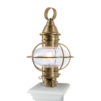 American Onion One Light Post Mount in Aged Brass (185|1711AGCL)