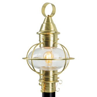 American Onion One Light Post Mount in Satin Brass (185|1710SBCL)