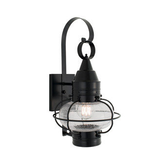 Classic Onion One Light Wall Mount in Black With Seedy Glass (185|1513BLSE)