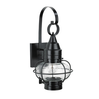 Classic Onion One Light Wall Mount in Black With Clear Glass (185|1513BLCL)