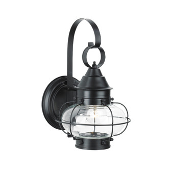 Cottage Onion One Light Wall Mount in Black With Clear Glass (185|1323BLCL)