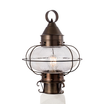 Cottage Onion One Light Post Mount in Bronze With Seedy Glass (185|1321BRSE)