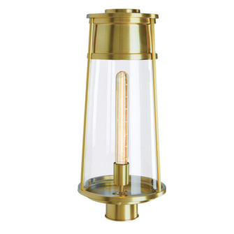 Cone One Light Post Mount in Satin Brass (185|1247SBCL)