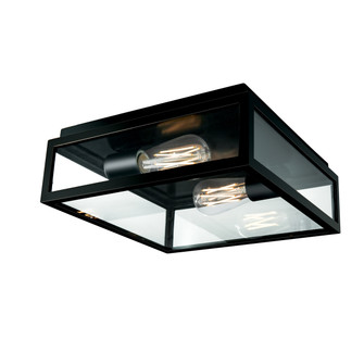 Capture Two Light Outdoor Flush Mount in Matte Black (185|1184MBCL)