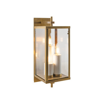 Back Bay Three Light Outdoor Wall Mount in Aged Brass (185|1150AGCL)