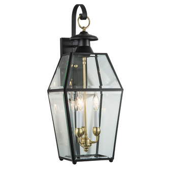 Olde Colony Three Light Wall Mount in Black (185|1067BLBE)