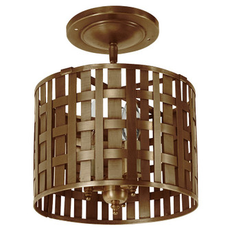 Weave Three Light Pendant in Antique Brass (196|WC975ABLT3)