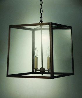 Foyer Two Light Hanging Lantern in Dark Brass (196|ST1415DBLT2CLR)