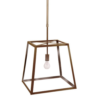Foyer One Light Hanging Lantern in Antique Brass (196|ST1216ABMEDCLR)