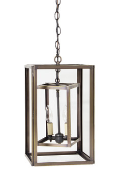 Foyer Two Light Hanging Lantern in Dark Antique Brass (196|SS1016DABLT2CLR)
