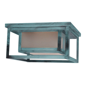 Flush Two Light Flush Mount in Verdi Gris (196|SC1212VGMED2FSTCLR)