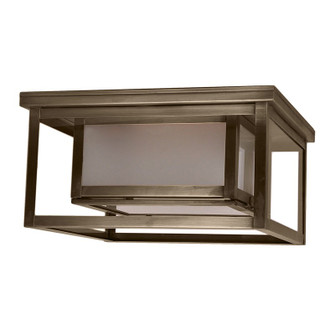 Flush Two Light Flush Mount in Dark Antique Brass (196|SC1212DABMED2FSTCLR)
