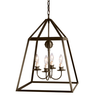 Foyer Four Light Hanging Lantern in Dark Antique Brass (196|9732DABLT904NG)