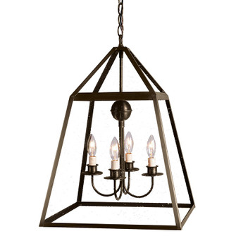 Foyer Four Light Hanging Lantern in Dark Antique Brass (196|9732DABLT904CSG)