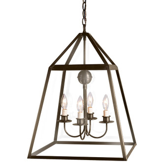 Foyer Four Light Hanging Lantern in Dark Antique Brass (196|9732DABLT904CLR)