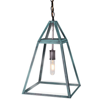 Foyer One Light Hanging Lantern in Verdi Gris (196|9722VGMEDCLR)
