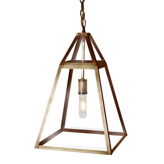 Foyer One Light Hanging Lantern in Antique Brass (196|9722ABMEDCLR)