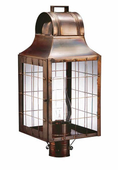 Livery One Light Post Mount in Dark Antique Brass (196|9253DABCIMCLR)