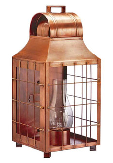 Livery One Light Wall Mount in Antique Copper (196|9251ACCIMCLR)