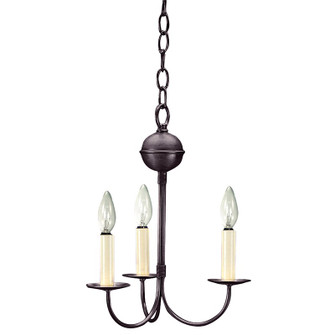 Chandelier Three Light Hanging Lantern in Dark Brass (196|903DBLT3)