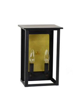 Ashford Two Light Wall Lantern in Dark Brass (196|8991RDBLT2CLRBR85)