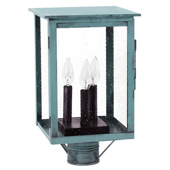 Ashford Three Light Post Mount in Verdi Gris (196|8983VGLT3SMG)
