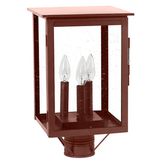 Ashford Three Light Post Mount in Antique Copper (196|8983ACLT3CSG)