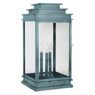 Empire Three Light Pier Mount in Verdi Gris (196|8953PVGLT3CLR)