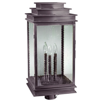 Empire Three Light Post Mount in Dark Brass (196|8953DBLT3SMG)