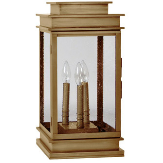 Empire Three Light Pier Mount in Antique Brass (196|8933PABLT3SMG)