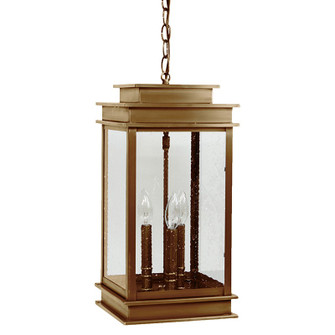 Empire Three Light Hanging Lantern in Antique Brass (196|8932ABLT3SMG)