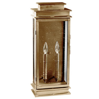 Empire Two Light Wall Mount in Antique Brass (196|8851ABLT2CSG)