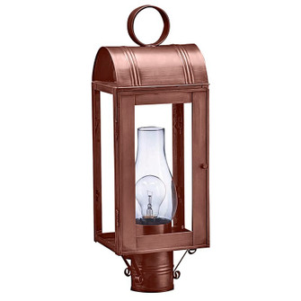 Livery One Light Post Mount in Antique Copper (196|8043ACCIMCLR)