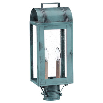 Livery Two Light Post Mount in Verdi Gris (196|8033VGLT2CSG)