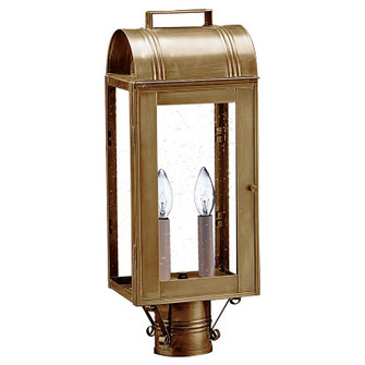 Livery Two Light Post Mount in Antique Brass (196|8033ABLT2CSG)